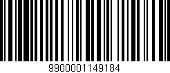 Código de barras (EAN, GTIN, SKU, ISBN): '9900001149184'