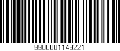 Código de barras (EAN, GTIN, SKU, ISBN): '9900001149221'
