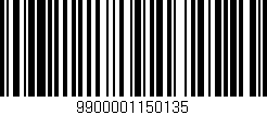 Código de barras (EAN, GTIN, SKU, ISBN): '9900001150135'