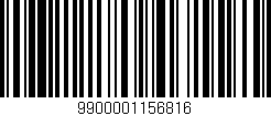 Código de barras (EAN, GTIN, SKU, ISBN): '9900001156816'