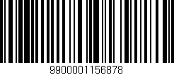Código de barras (EAN, GTIN, SKU, ISBN): '9900001156878'