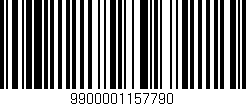 Código de barras (EAN, GTIN, SKU, ISBN): '9900001157790'