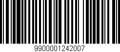 Código de barras (EAN, GTIN, SKU, ISBN): '9900001242007'