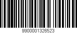 Código de barras (EAN, GTIN, SKU, ISBN): '9900001326523'