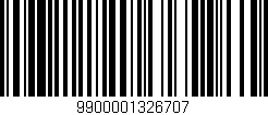 Código de barras (EAN, GTIN, SKU, ISBN): '9900001326707'