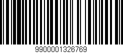 Código de barras (EAN, GTIN, SKU, ISBN): '9900001326769'