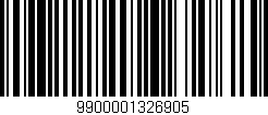Código de barras (EAN, GTIN, SKU, ISBN): '9900001326905'