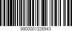Código de barras (EAN, GTIN, SKU, ISBN): '9900001326943'