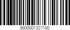 Código de barras (EAN, GTIN, SKU, ISBN): '9900001327100'