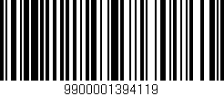 Código de barras (EAN, GTIN, SKU, ISBN): '9900001394119'