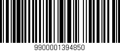 Código de barras (EAN, GTIN, SKU, ISBN): '9900001394850'