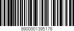 Código de barras (EAN, GTIN, SKU, ISBN): '9900001395178'