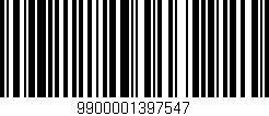Código de barras (EAN, GTIN, SKU, ISBN): '9900001397547'