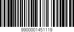 Código de barras (EAN, GTIN, SKU, ISBN): '9900001451119'