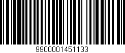 Código de barras (EAN, GTIN, SKU, ISBN): '9900001451133'