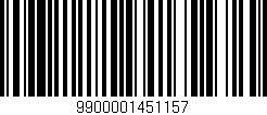 Código de barras (EAN, GTIN, SKU, ISBN): '9900001451157'