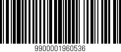 Código de barras (EAN, GTIN, SKU, ISBN): '9900001960536'