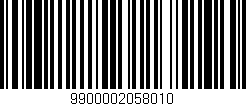Código de barras (EAN, GTIN, SKU, ISBN): '9900002058010'