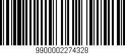 Código de barras (EAN, GTIN, SKU, ISBN): '9900002274328'