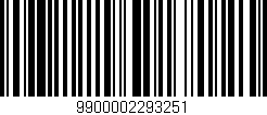 Código de barras (EAN, GTIN, SKU, ISBN): '9900002293251'
