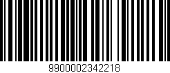 Código de barras (EAN, GTIN, SKU, ISBN): '9900002342218'