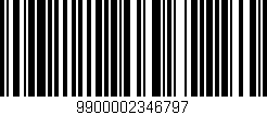 Código de barras (EAN, GTIN, SKU, ISBN): '9900002346797'