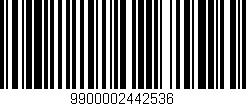 Código de barras (EAN, GTIN, SKU, ISBN): '9900002442536'