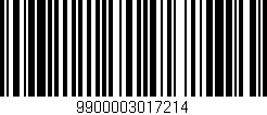 Código de barras (EAN, GTIN, SKU, ISBN): '9900003017214'