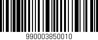 Código de barras (EAN, GTIN, SKU, ISBN): '990003850010'