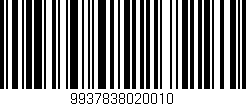 Código de barras (EAN, GTIN, SKU, ISBN): '9937838020010'