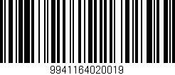 Código de barras (EAN, GTIN, SKU, ISBN): '9941164020019'
