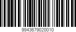 Código de barras (EAN, GTIN, SKU, ISBN): '9943679020010'