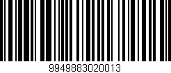 Código de barras (EAN, GTIN, SKU, ISBN): '9949883020013'
