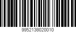 Código de barras (EAN, GTIN, SKU, ISBN): '9952138020010'