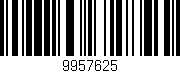 Código de barras (EAN, GTIN, SKU, ISBN): '9957625'