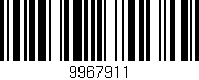 Código de barras (EAN, GTIN, SKU, ISBN): '9967911'