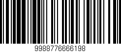 Código de barras (EAN, GTIN, SKU, ISBN): '9988776666198'