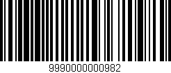 Código de barras (EAN, GTIN, SKU, ISBN): '9990000000982'