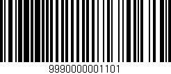 Código de barras (EAN, GTIN, SKU, ISBN): '9990000001101'