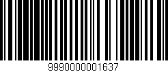 Código de barras (EAN, GTIN, SKU, ISBN): '9990000001637'