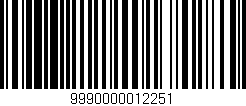 Código de barras (EAN, GTIN, SKU, ISBN): '9990000012251'