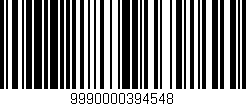 Código de barras (EAN, GTIN, SKU, ISBN): '9990000394548'