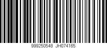 Código de barras (EAN, GTIN, SKU, ISBN): '999250548|JH074165'
