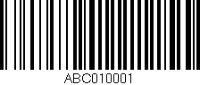 Código de barras (EAN, GTIN, SKU, ISBN): 'ABC010001'