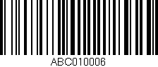 Código de barras (EAN, GTIN, SKU, ISBN): 'ABC010006'