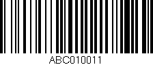 Código de barras (EAN, GTIN, SKU, ISBN): 'ABC010011'