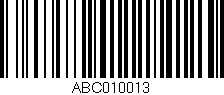 Código de barras (EAN, GTIN, SKU, ISBN): 'ABC010013'