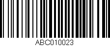 Código de barras (EAN, GTIN, SKU, ISBN): 'ABC010023'