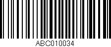 Código de barras (EAN, GTIN, SKU, ISBN): 'ABC010034'