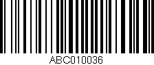 Código de barras (EAN, GTIN, SKU, ISBN): 'ABC010036'